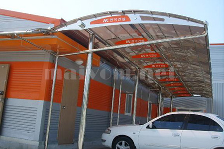 Mái nhựa nhà xe | Mái vòm tại Hà Nội  | Mai vom